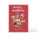 Merry Woofmas Funny Pet Dog Photo Christmas