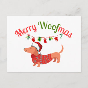 Merry WOOFmas Holiday Postcard