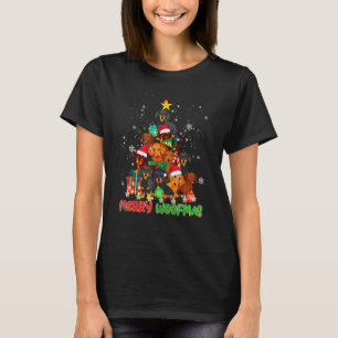 Merry Woofmas Merry Christmas For Dachshund Dog T-Shirt