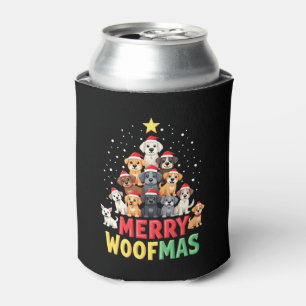 Merry Woofmas - Merry Christmas For Dog Lovers (2) Can Cooler
