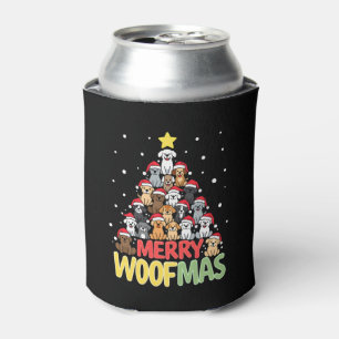 Merry Woofmas - Merry Christmas For Dog Lovers (3) Can Cooler