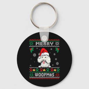 Merry Woofmas Odle Dog Christmas Ugly Xmas T Shirt Key Ring