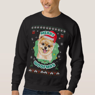 Merry Woofmas Pomeranian Sweatshirt
