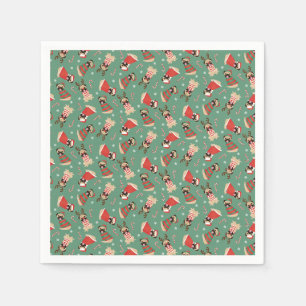 Merry Woofmas Pug Dogs Napkin