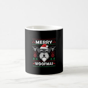 Merry Woofmas Schnauzer Christmas Dog Lover Pajama Coffee Mug
