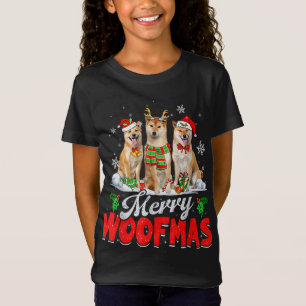 Merry Woofmas Shiba Inu Dog Christmas Dog Lover Xm T-Shirt