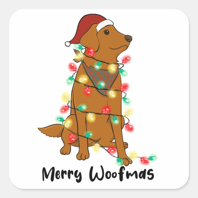 Merry Woofmas Sticker (Front)