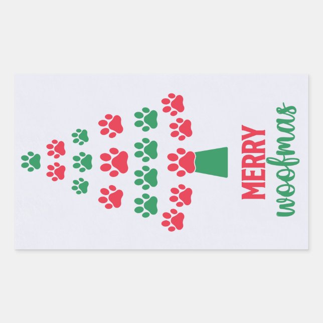 Merry Woofmas Stickers (Front)