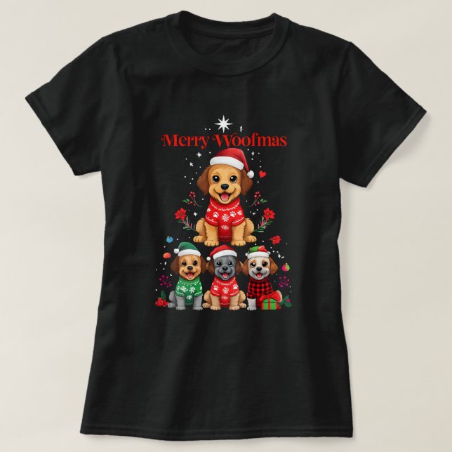 Merry Woofmas T-Shirt (Design Front)