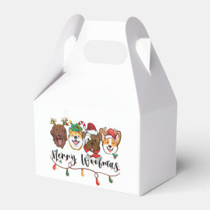Merry Woofmas Typography Favour Box
