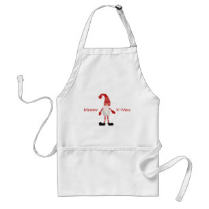 Merry X-mas Cartoon Gnome Christmas Holiday Gift Standard Apron