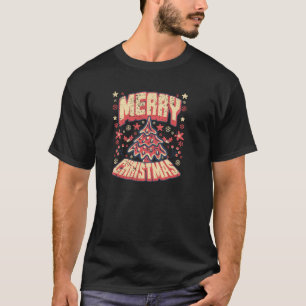 Merry X Mas Tree Lights Santa Claus Ugly Christmas T-Shirt