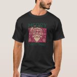 Merry X Mas Tree Lights Santa Claus Ugly Christmas T-Shirt<br><div class="desc">Merry X Mas Tree Lights Santa Claus Ugly Christmas Sweater Pullover</div>