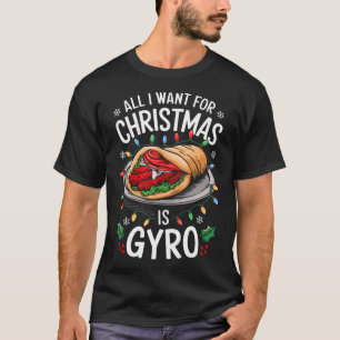 Merry Xmas All I Want For Christmas Gyro Men Women T-Shirt