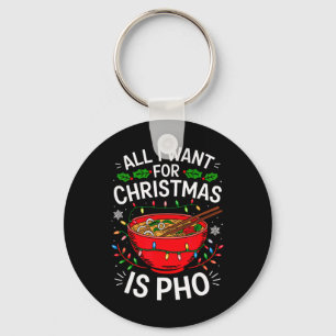 Merry Xmas All I Want For Christmas Pho Men Women Key Ring