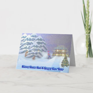 Merry Xmas and a Happy New Year Holiday Card