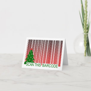 MERRY XMAS BARCODE HOLIDAY CARD