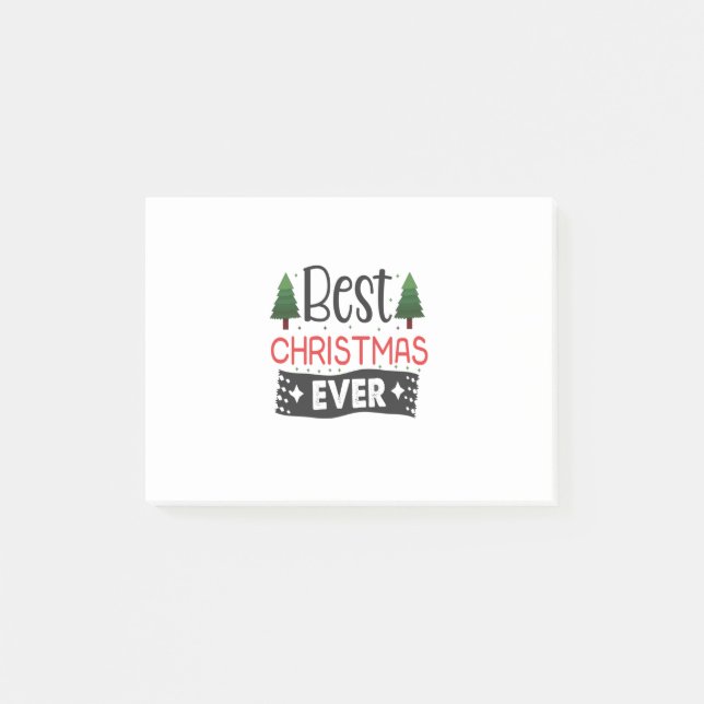 Merry Xmas Best Christmas Ever Post-it Notes (Front)