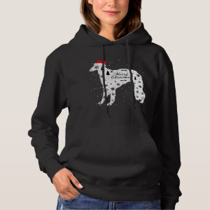 Merry Xmas Borzoi Dog Christmas Hoodie