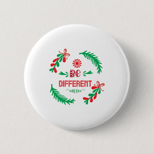 Merry Xmas Christmas Be Different 6 Cm Round Badge
