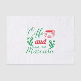 Merry Xmas Coffee And Mascara Tissue Paper