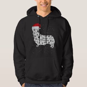Merry Xmas Corgi Dog Christmas Hoodie