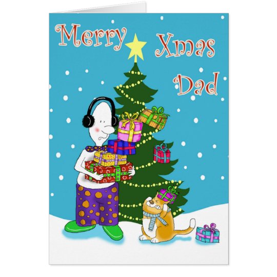 Merry Xmas Dad Card