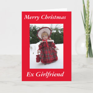 "Merry Xmas Ex Girlfriend Holiday Card