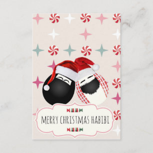 Merry Xmas HABIBI Mr. Mrs. Egg Card