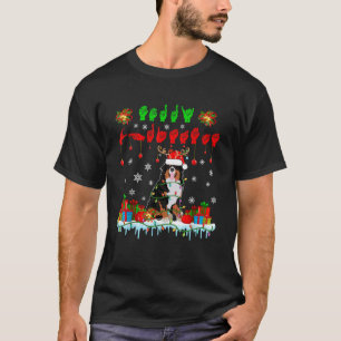 Merry Xmas Hands Sign Language Santa Reindeer Bern T-Shirt