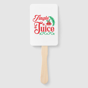 Merry Xmas Happy Jingle Juice Hand Fan