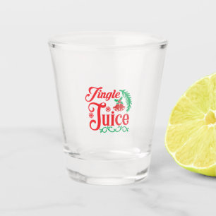 Merry Xmas Happy Jingle Juice Shot Glass