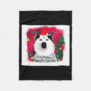 Merry Xmas Happy New Year Baby Fleece Blanket