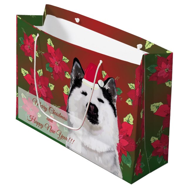 Merry Xmas, Happy New Year  Gift Bag (Front Angled)