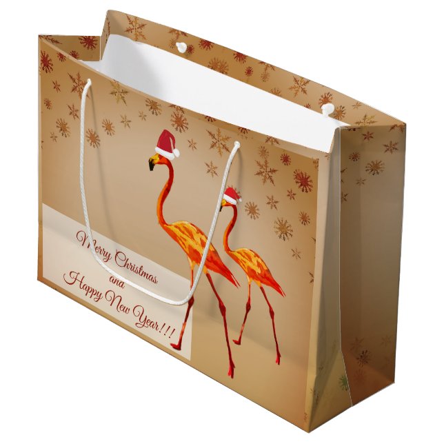 Merry Xmas, Happy New Year Gift Bag (Front Angled)