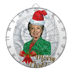 merry xmas Hillary clinton Dartboard