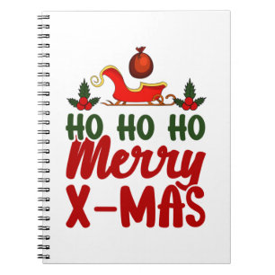 Merry Xmas Ho Ho Ho Merry Xmas Notebook