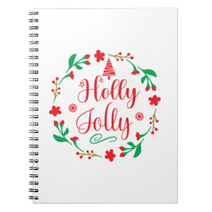 Merry Xmas Holly Jolly Notebook