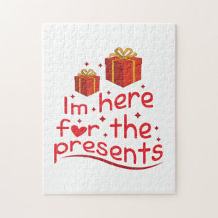 Merry Xmas I Am Here For The Present Jigsaw Puzzle