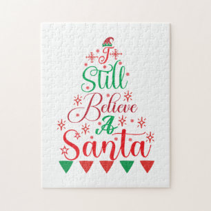 Merry Xmas I Still Believe A Santa Jigsaw Puzzle