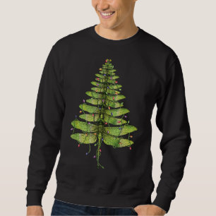 Merry Xmas Insect Lover Dragonfly Christmas Tree Sweatshirt