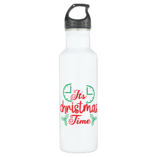 Merry Xmas It Is Christmas Time 710 Ml Water Bottle