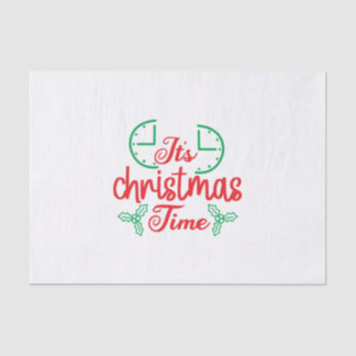Merry Xmas It Is Christmas Time Tissue Paper