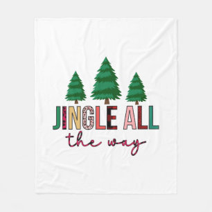 Merry Xmas Jingle All The Way Fleece Blanket