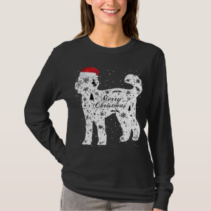 Merry Xmas Labradoodle Dog Christmas T-Shirt