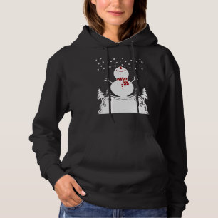 Merry Xmas Let It Snow Snowman Christmas Snowflak Hoodie