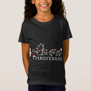 Merry Xmas Love Christmas Lights Fun Family T-Shirt