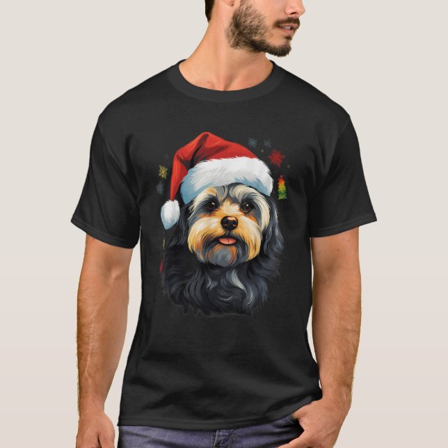 Merry Xmas Maltese Dog Christmas  T-Shirt (Front)
