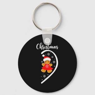 Merry Xmas Matching Christmas Pajama Black Crew Ne Key Ring