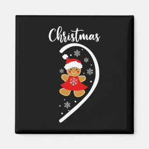 Merry Xmas Matching Christmas Pajama Black Crew Ne Magnet